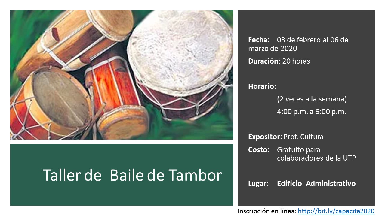Taller de Baile de Tambor Taller de Baile de Tambor